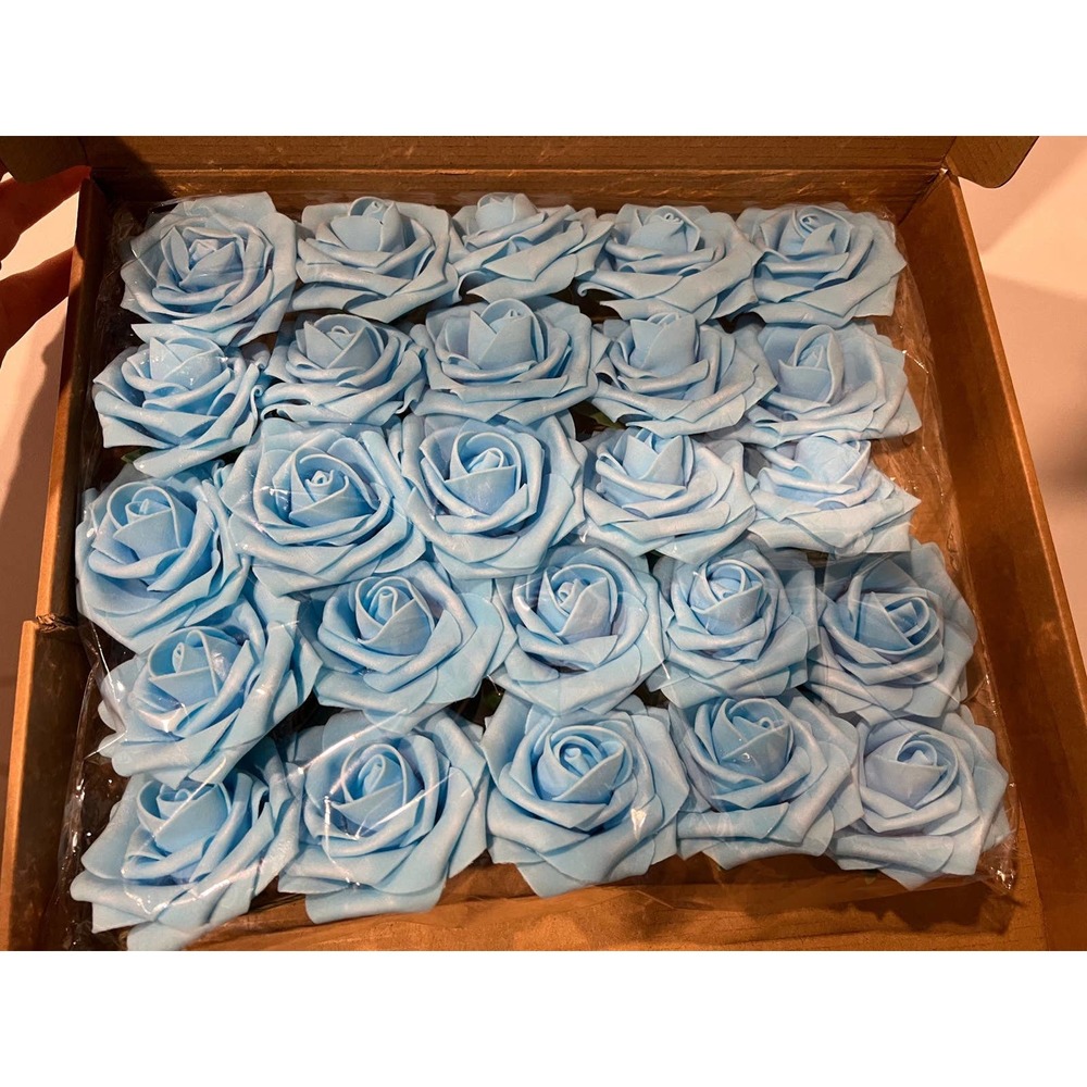 Silk LIGHT BLUE Rose Wedding Decor